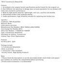 8F35 Transmission Rebuild Kit JM5Z7A098A