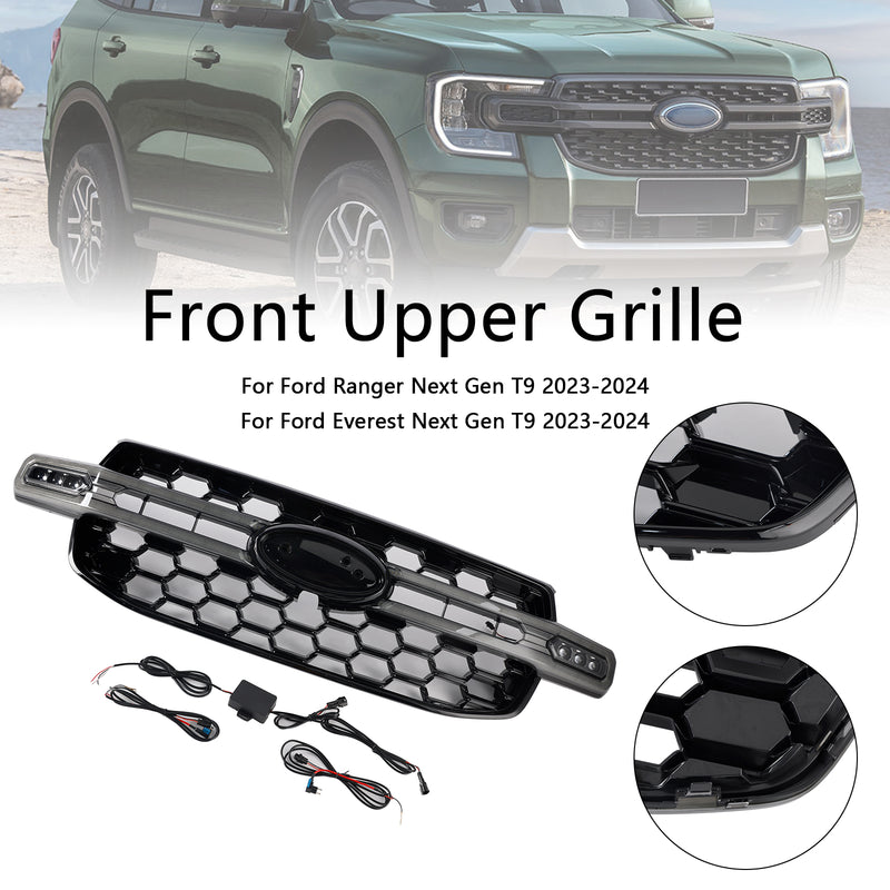 Front Bumper Grille Grill Fit Ford Ranger Everest Next Gen Wildtrak 2023-2024