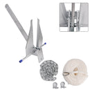 Kit Galvanized Boat Anchor 10Lbs Sliding Anchor & Chain & Rope Silver For Boat