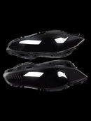 Pair Front Headlight Lens Cover Shell Clear For Jaguar XJ XJL 2010-2019