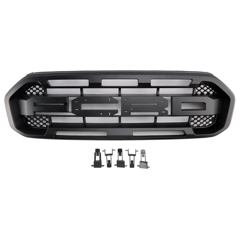 Raptor Style Front Bumper Grille Grill Fit Ford Ranger 2019-2023 Black