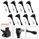 2011-2013 Infiniti QX56 V8 5.6L Driver Side 8X Ignition Coil & Spark Plug Kit UF650