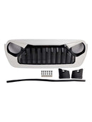 2018-2023 Fit for Jeep Wrangler JL JT White & Black Front Vader Grille Bumper Grill