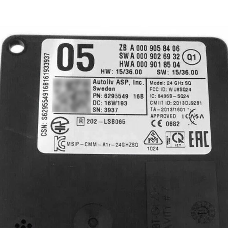 Front Radar Sensor Distronic Control Unit 0009058406 For Mercedes W117 W156