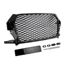 2016-2018 Audi Q3 RSQ3 Style Front Honeycomb Grille Grill Gloss Black