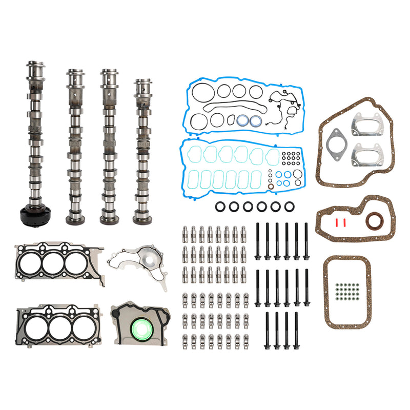 2014-2016 Jeep Cherokee Ram ProMaster 1500 2500 3500 3.6L V6 Camshafts Rockers Lifters Gaskets Kit