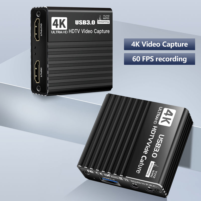USB 3.0 Video Capture Card HDMI 4K Recording Box Live 1080P Video Recorder 60FPS