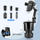 Smartphone Holder, Drink Holder, For Smartphones, Cars, 2-in-1 Cup Holder