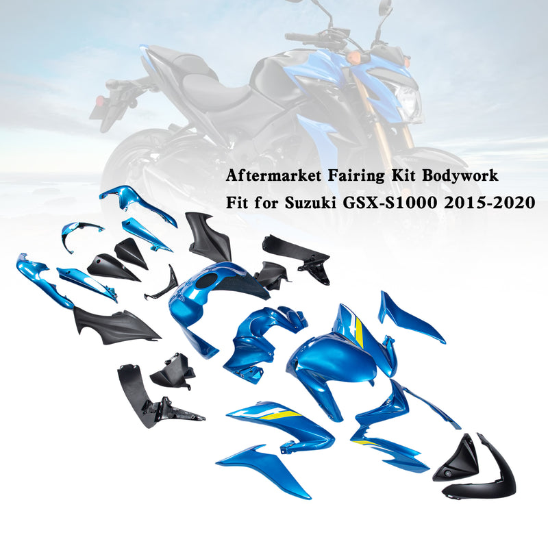 Amotopart Suzuki GSX-S 1000 2015-2020 Plastic Bodywork Fairing Kit