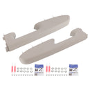 Front Armrest Repair Kit Fit For Chevy Silverado 1500 2500HD 3500HD 10-2014 Gray