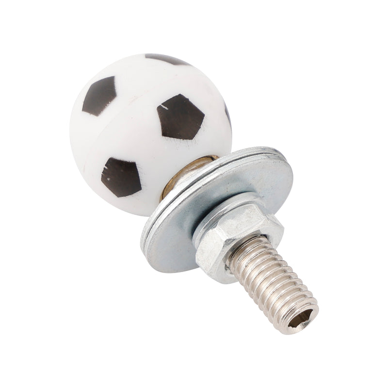 2x Motorcycle Bike Plastic Soccer License Plate Bolt On Screw On Frame Nut