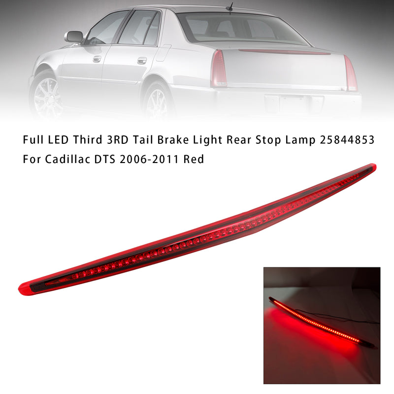 Full LED Third 3RD Tail Brake Light Rear Stop Lamp For Cadillac DTS Red