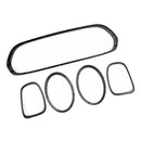 Black Grill + Headlight + Taillight Trim Fit Mini Cooper F55 F56 F57 2014-21