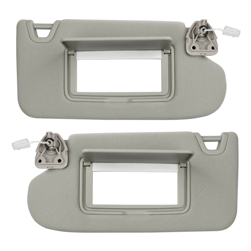 2PCS Gray Sun Visor Left & Right 96401-3TA2A 96400-3TA2A For Nissan Altima 2013-2018