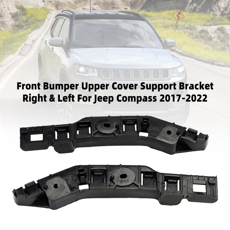 Front Bumper Upper Cover Support Bracket Right & Left For Jeep Compass 2017-2022