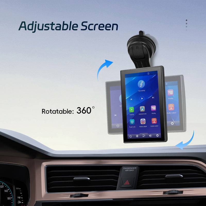 7-inch Full Touch Screen Apple CarPlay Horizontal Vertical Switching AHD Camera