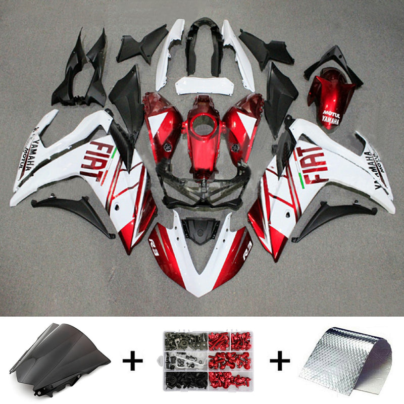 Amotopart Yamaha YZF-R3 2014-2018 R25 2015-2017 Fairing Kit Bodywork ABS