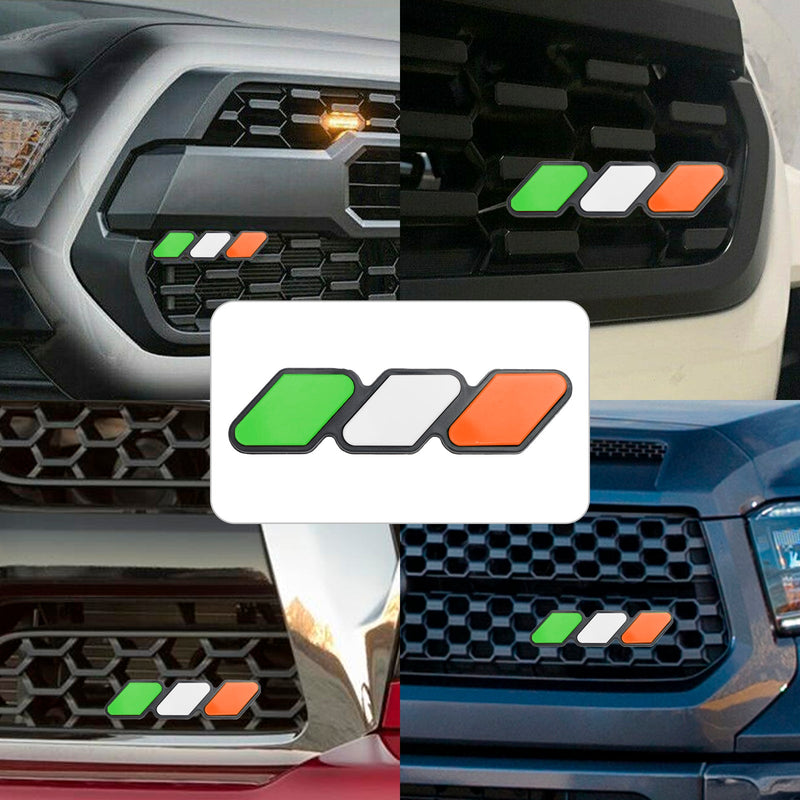 All Year Models Toyota Tacoma TRD Tundra RAV4 Tri-Color Grille Badge Emblem Car Accessories