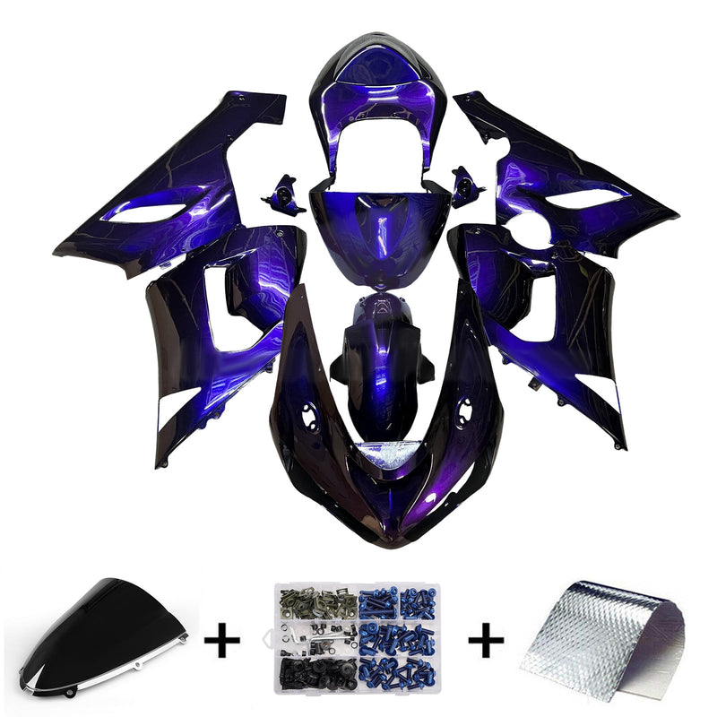 Injection Fairing Kit Bodywork Plastic ABS fit For Kawasaki ZX6R 636 2005-2006