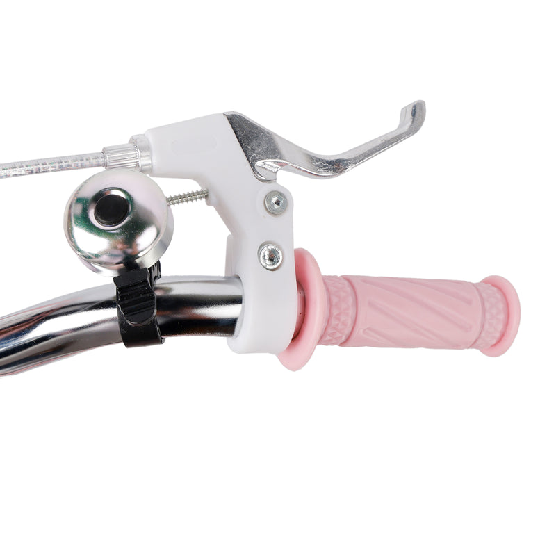 16" Child Bicycle Girls Bike with auxiliary wheels & Rack & Basket Pink