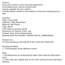 Front Bumper Grill Grille 95B807683AL Fit Porsche Macan GTS 2014-2017 W/ACC