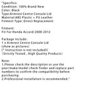 Black Leather Armrest Centre Console Lid For Honda Accord 2008-2012