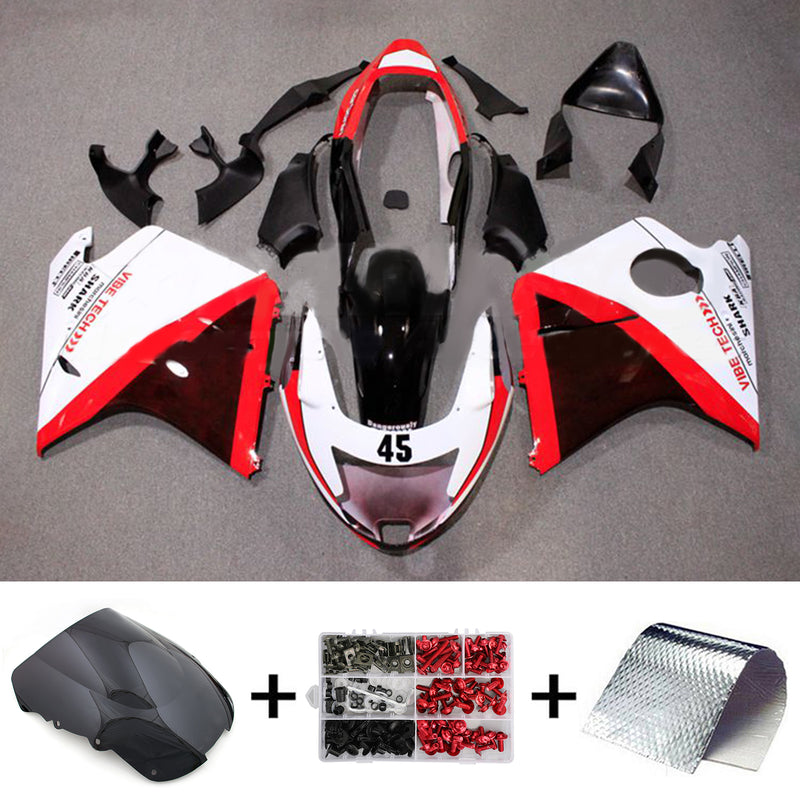 Amotopart Honda CBR1100XX SuperBlackBird 1996-2007 Fairing Kit Bodywork ABS