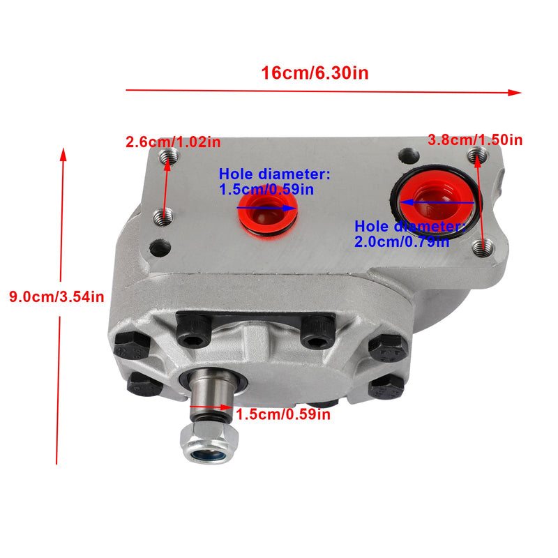 Hydraulic Pump Replacement for International Tractor Models 766, 786, 886, 966, 986, 1066, 1086, 1466