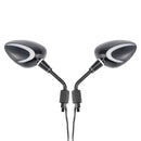 M10 Univeral Rearview LED Mirror Set w/ Turn Signal For Motorcycle Scooter Moped