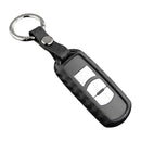Leather Silicone Car Key Case Cover With Buckle For Mazda