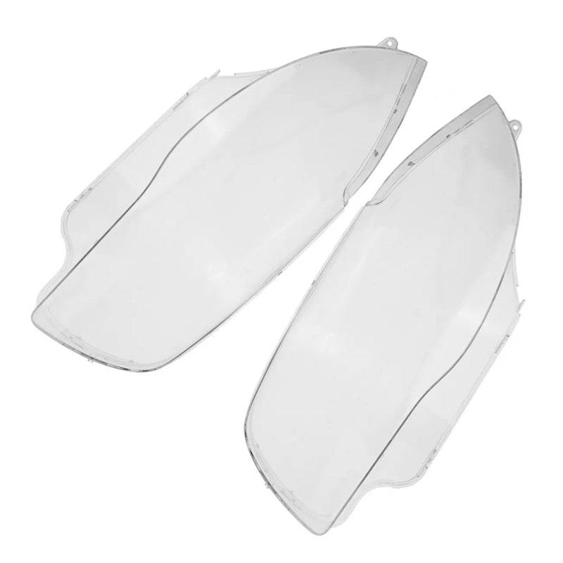 2PCS Front Headlight Glass Clear Cover For BMW 1-Series E81 E82 E87 E88 03-11