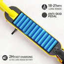 8.5" Electric Scooter for Adult Folding Electric Scooter with 350W Motor 21 MPH Max Speed 25 Miles Long-Range and Deck Lights Yellow