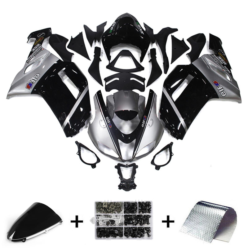 Amotopart Kawasaki ZX6R 636 2007-2008 Fairing Kit Bodywork Plastic ABS