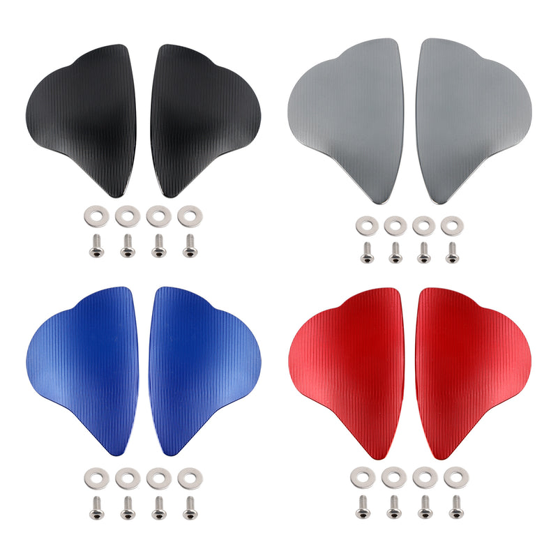 CNC Aluminum Mirror Block Off Plates For Yamaha YZF-R6 YZF-R7 2017-2024