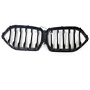 Black Front Bumper Grille Grill Fit BMW X6 G06 M60i 2023-2025 W/Camera Hole