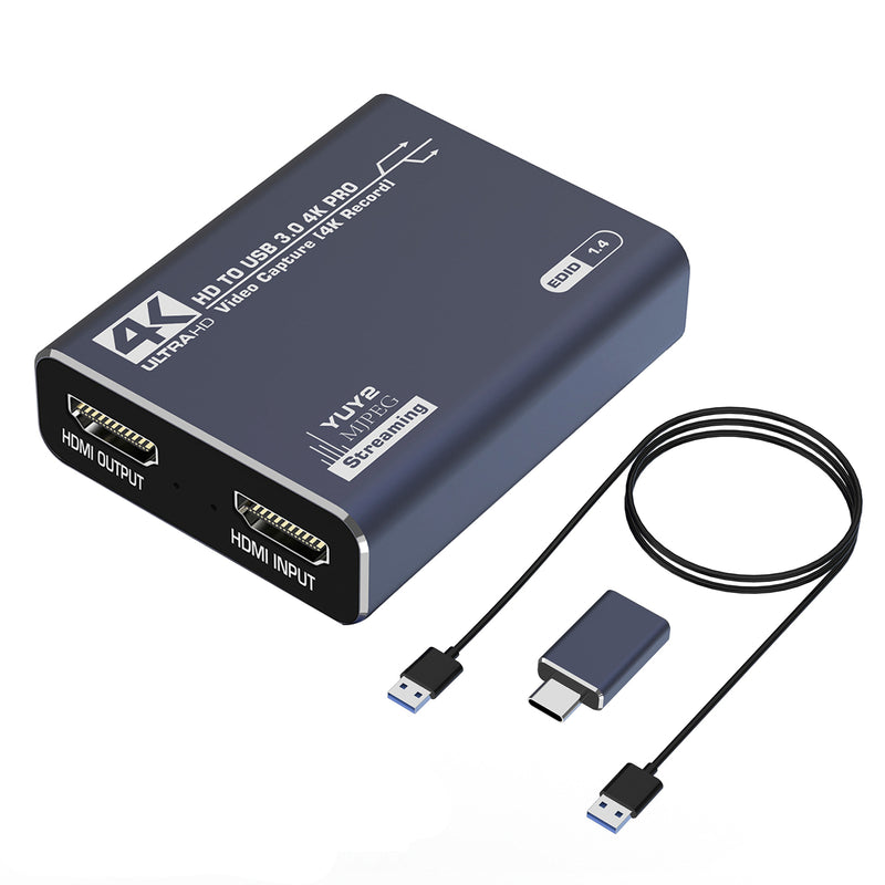 HDMI Acquisition Card 4K Video Live Broadcast PS4 Gaming Set-tTop Box Recording