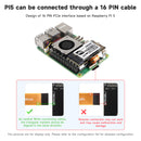 Raspberry Pi 5/5B PCIe to M.2 Adapter Board Radiator Fan Nvme Hard Disk Protocol