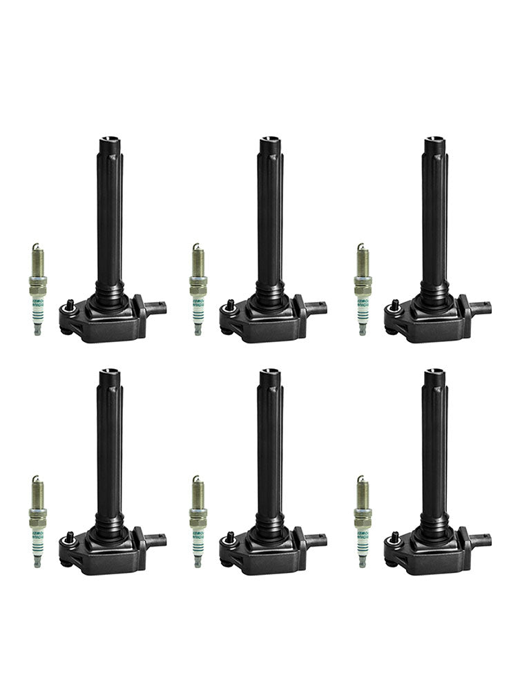 5149168AH 6pcs Ignition Coil +Spark Plug UF648 For Dodge Chrysler Ram Jeep 3.6L