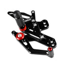 Black Rearsets Adjustable Foot Pegs Rest For Honda CB650R CBR650R 2019-2023