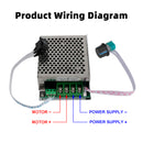 DC 12V 24V 36V 48V 40A PWM DC Motor Speed Controller CW CCW Reversible Switch