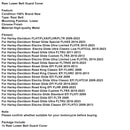 Rear Lower Belt Guard Cover For Touring FLHX Street Glide Road King FLHR