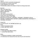 Gloss Black Front Bumper Grille Grill Fit Ford Focus ST + ST Line MK4 2018-2021