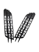 Front Bumper Honeycomb Fog Grille Cover For Audi A4 C7 2012-2015 Black