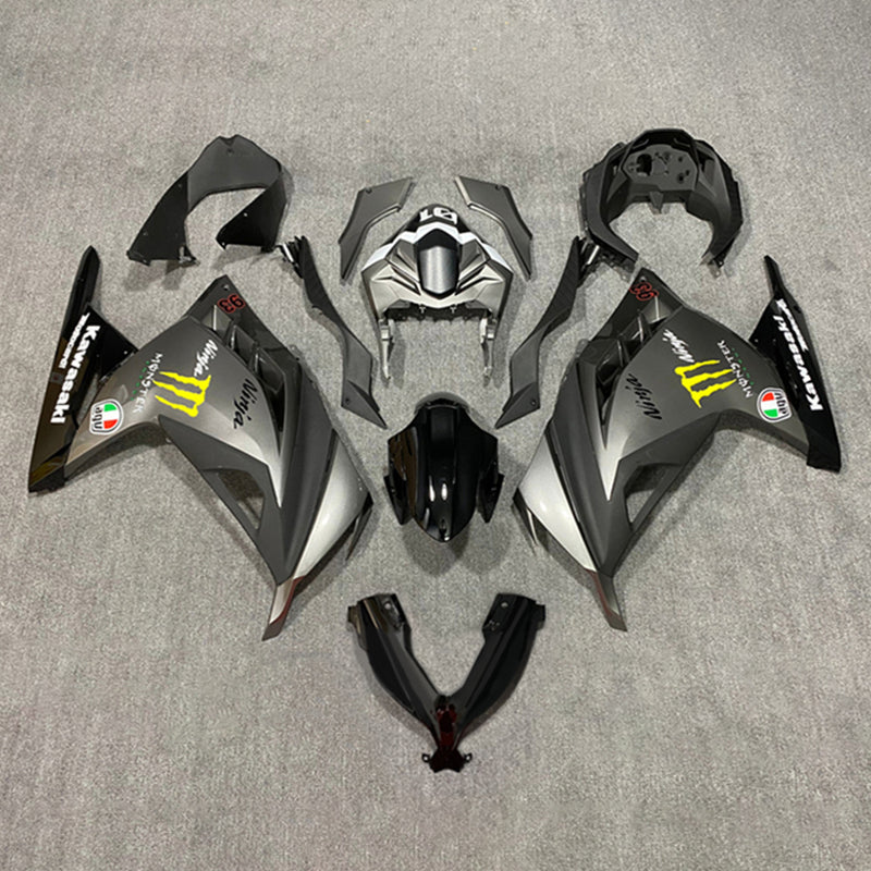 Amotopart Kawasaki EX300/Ninja300 2013-2017 Fairing Kit Bodywork Plastic ABS