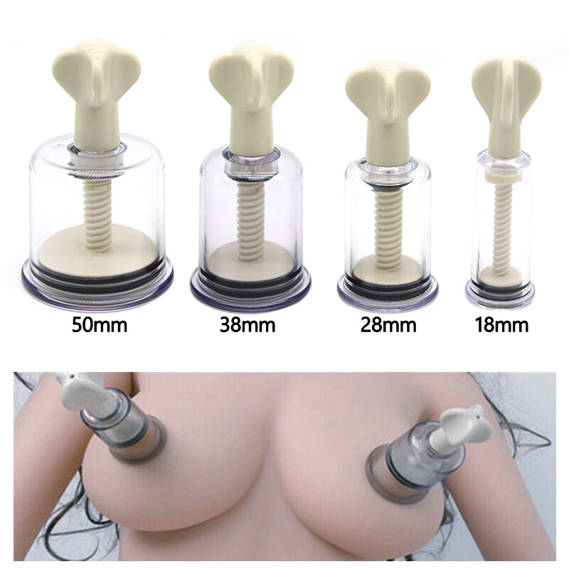 Vacuum Twist Rotary Cupping Set Nipple Suckers Enlargement Suction