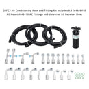 26PCS Air Conditioning Hose and Fitting Kit Includes 6.5 ft #6#8#10 AC Hoses