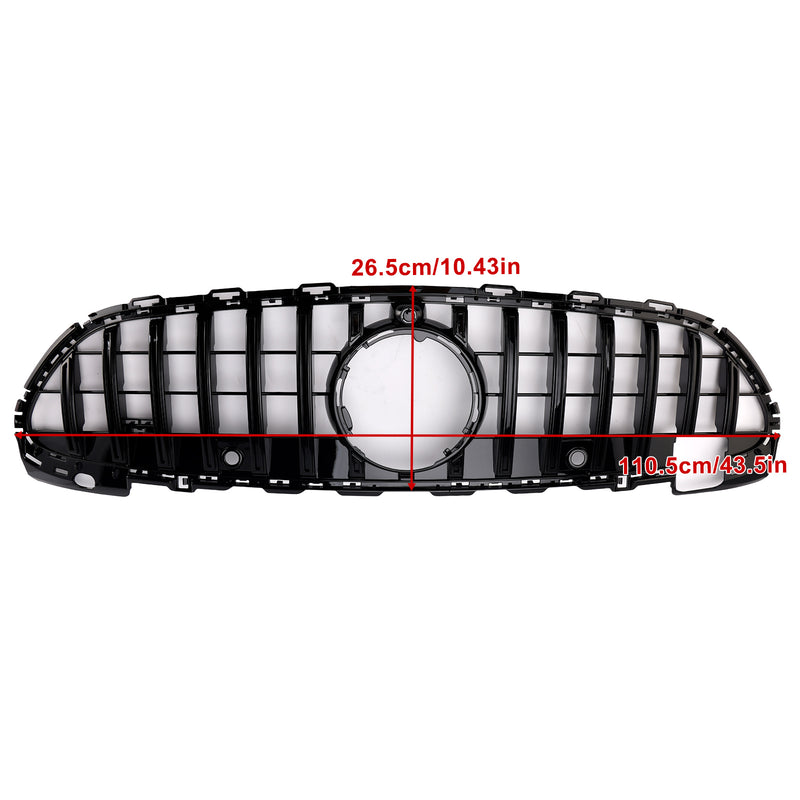 GTR Style Front Bumper Grille Grill fit Mercedes Benz W206 2022-2023 W/Camera