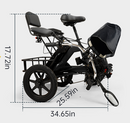 Three Wheel Electric Tricycle for Adults 3 Wheel Motorized Folding E-Bike
