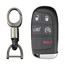 Leather Silicone Car Key Case Cover With Buckle For Jeep