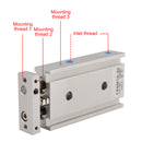 SMC CXSM10-30 CXSM1030 Air Cylinder Pneumatic Dual Rod Cylinder Double Acting